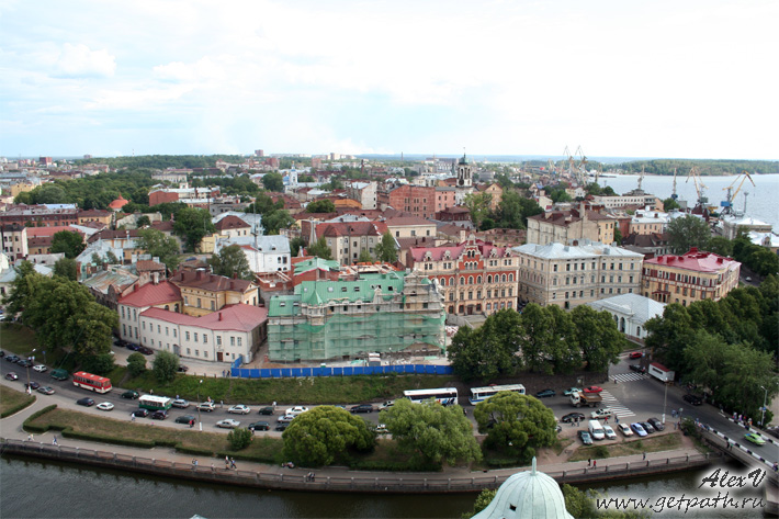 Вид с башни Выборгского замка